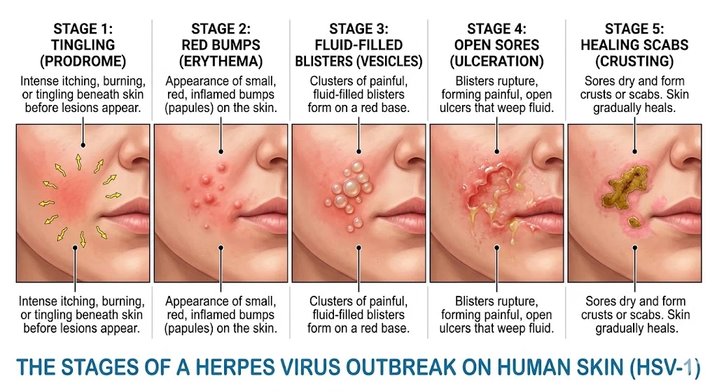 what does herpes look like